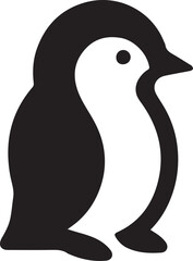 minimalist penguin logo