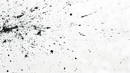 Abstract ink splatter on white background. Possible use graphic design, textures, backgrounds