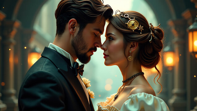 The Time-Traveling Lovers: A Steampunk Romance