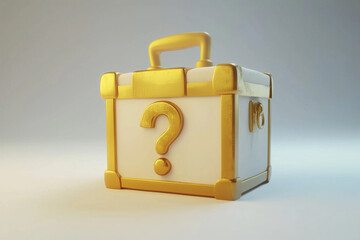 Mystery box isolated