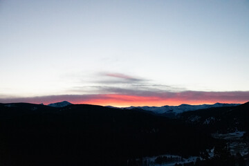 Obraz premium Lingering Light Over the Rocky Mountains