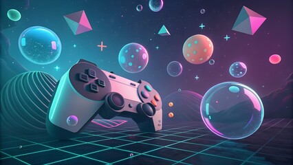 Abstract combination of 2D and 3D elements – Dynamic aesthetics