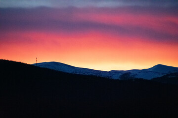 Obraz premium Lingering Light Over the Rocky Mountains