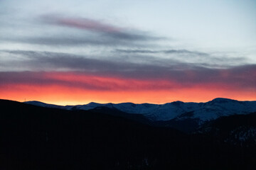 Lingering Light Over the Rocky Mountains