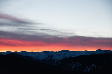 Lingering Light Over the Rocky Mountains