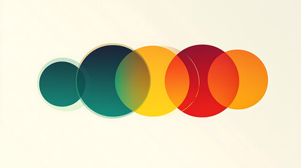 Obraz premium Geometric 4K high-definition wallpaper with circular shapes, 3D desktop wallpaper1