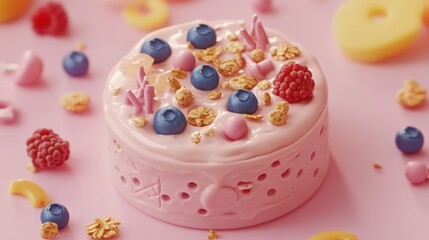 Yogurt Parfait With Berries And Granola Sweet Treat 2024 Dessert Ideas Dessert Recipes Summer Dessert Recipes Colorful Dessert Recipes Healthy Dessert Recipes Delicious Dessert Recipes Pink Dessert