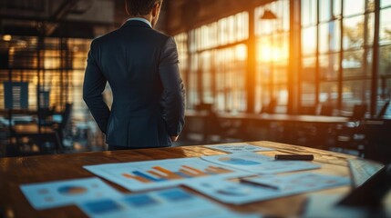 Business Lecture on Financial Planning and Growth Strategies with Charts and Graphs