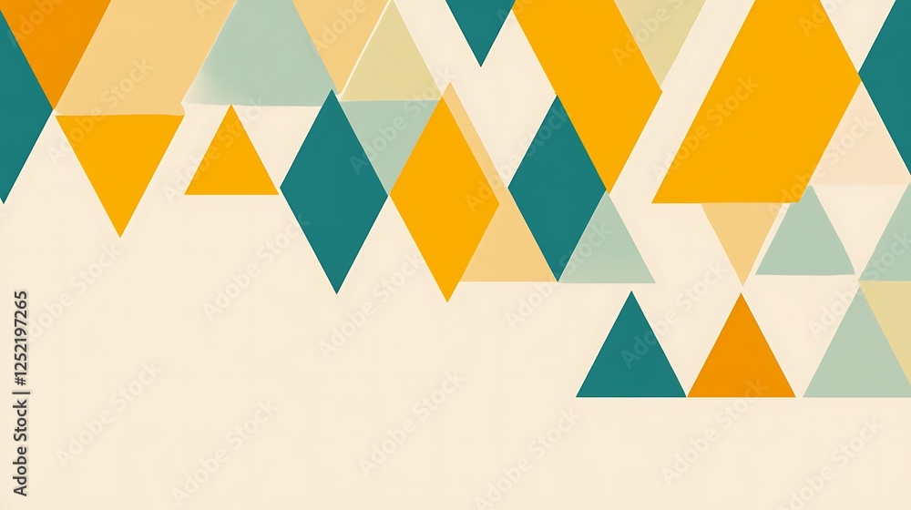 Poster Abstract Geometric Triangle Pattern Design