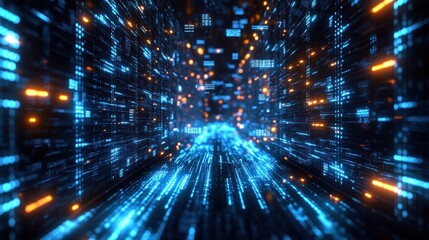 Fototapeta premium Advanced Document Management for Regulatory Compliance and Governance in Futuristic Digital Landscape