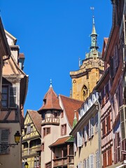Fototapeta premium Maison Pfister, The prototype for Howl's Moving Castle, in Strasbourg, France