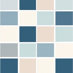 Abstract Color Pattern in Soft Blues and Beiges for Modern Decor