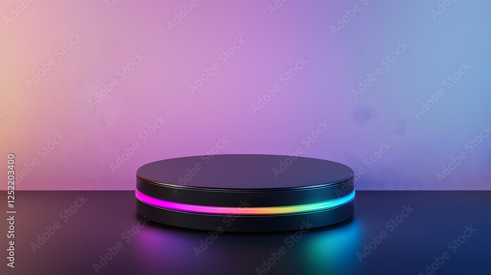 Poster illuminated display platform studio product showcase modern design eye-level creative presentation i
