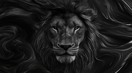 Lion for graphic work. Lion abstract art background.Animal backdrop wallpaper