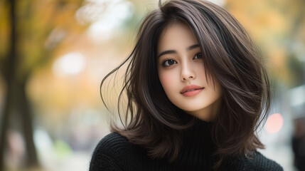Fototapeta premium 美女, 女性, 美しい, 顔, モデル, 日本, 韓国, 中国, アジア, カフェ, ファッション, 人々, 人, ブルネット, 髪の毛, 笑みを浮かべている, 目, 悲しい, 笑う, 淑女, 化粧, ライフスタイル, ポーズ, うっとりさせる魅力, 唇, 肌, ヘアスタイル, 長い, 黒, 暗い, 茶色, 1, スタイル, 文科系, 美しさ, ビジネス, シティ, 女, アーバン, 学生, アウ