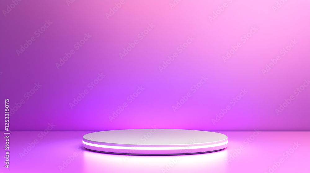 Poster dynamic presentation stage virtual space digital display modern environment wide angle creative conc