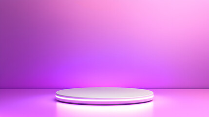 Obraz premium Dynamic presentation stage virtual space digital display modern environment wide angle creative concepts