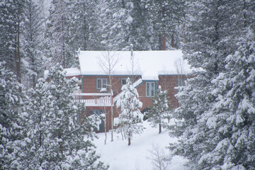 spring snow storm Rollinsville Colorado