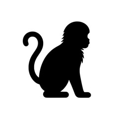 Monkey Silhouette:  A simple yet powerful silhouette of a monkey, capturing the essence of its playful nature and agility. Perfect for projects focusing on wildlife, travel, or playful themes. 