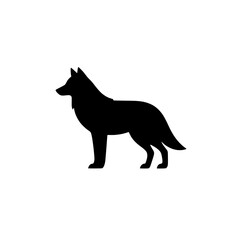 Wolf Silhouette:  A bold and iconic silhouette of a wolf, capturing the primal instinct and power of this wild creature.