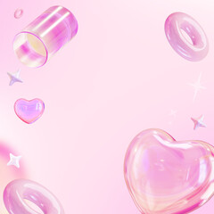 pink purple holographic background image