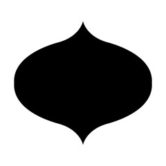 Obraz premium islamic element silhouette transparent background