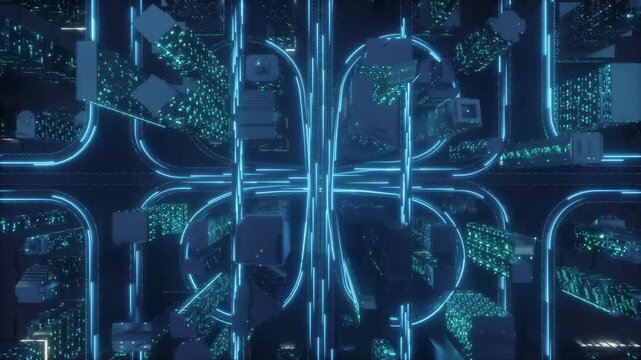 fiber optics background with lots of light spots