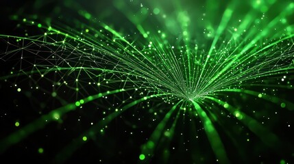 Naklejka premium Abstract Green Technology Background