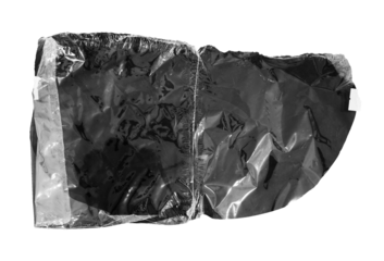  crumpled black garbage bag texture