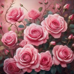 Hintergrund rosa Rosen