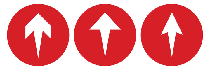 Growth Trend Chart icon vector set. Profit graph illustration sign collection. up arrow symbol or logo.