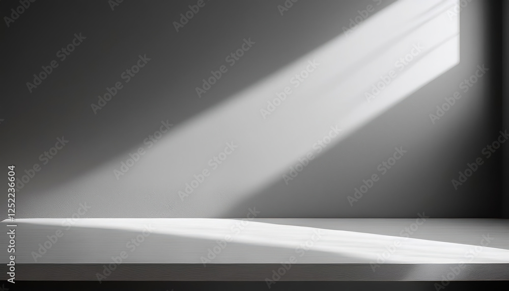 Poster elegant gray backdrop with soft ambient lighting and gentle shadows