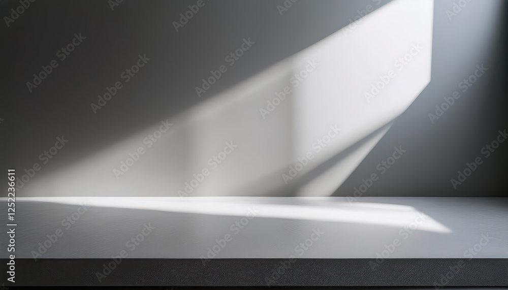 Poster elegant gray backdrop with soft ambient lighting and gentle shadows