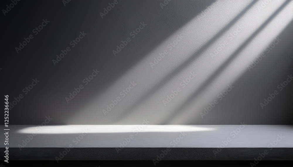 Aufkleber elegant gray backdrop with soft ambient lighting and gentle shadows