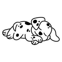 Obraz premium cute dog icon illustration