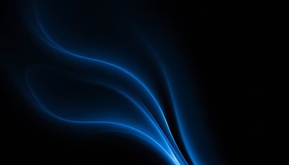 Obraz premium Glowing blue abstract shape, dark grainy black blue background, noise texture futuristic dynamic poster header cover wallpaper banner backdrop design,no people,789