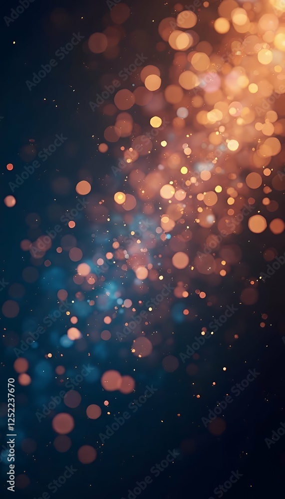 Aufkleber particles air field particles depth colored effects presentations sparkles background bokeh light cl