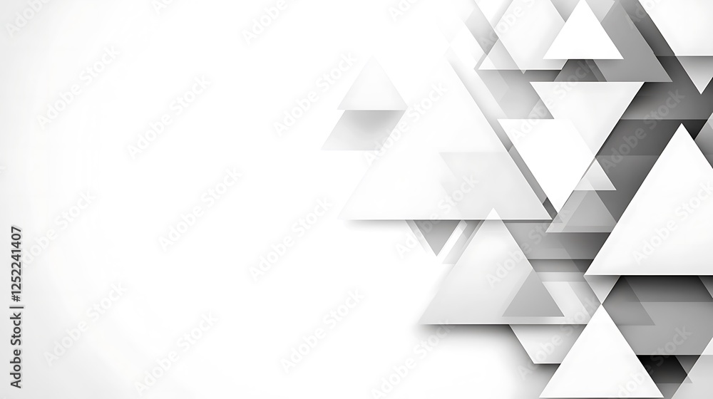 Poster abstract grayscale geometric triangle design pattern