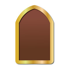 brown islamic element door mosque transparent background
