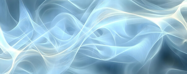 Fototapeta premium Blue abstract swirls, flowing design