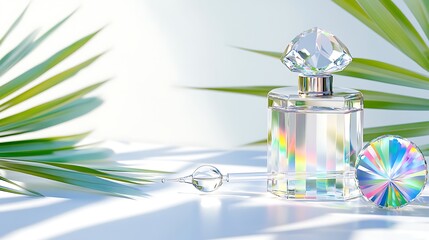 Bright perfume studio shot