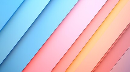 Obraz premium Abstract Diagonal Pastel Color Stripes Design