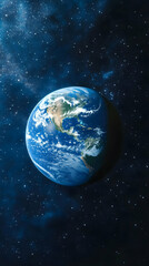 Fototapeta premium Earth from Space, Night, Galaxy