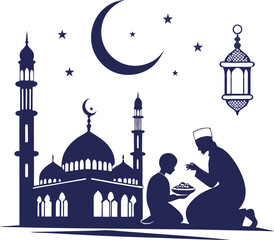 silhouette Ramadan