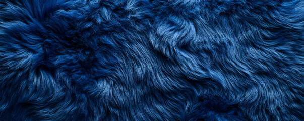 Fototapeta premium Blue fur texture background. Design