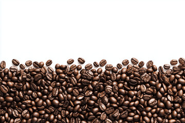 Coffee beans isolated on a white background