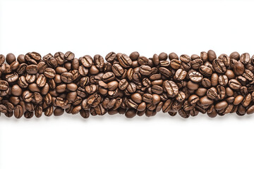 Coffee beans isolated on a white background