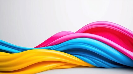 Abstract Colorful Liquid Waves