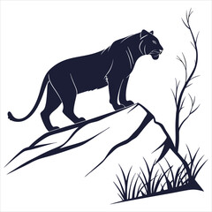  silhouette Snail image on white background