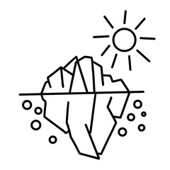 climate change disaster icon illustration